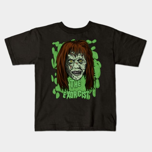 The exorcist - vomit Kids T-Shirt by wet_chicken_lip